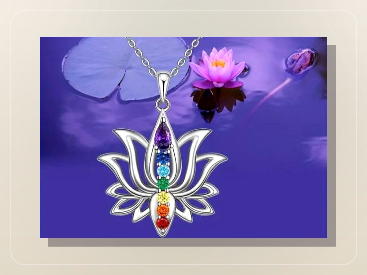 Colgante loto de chakras